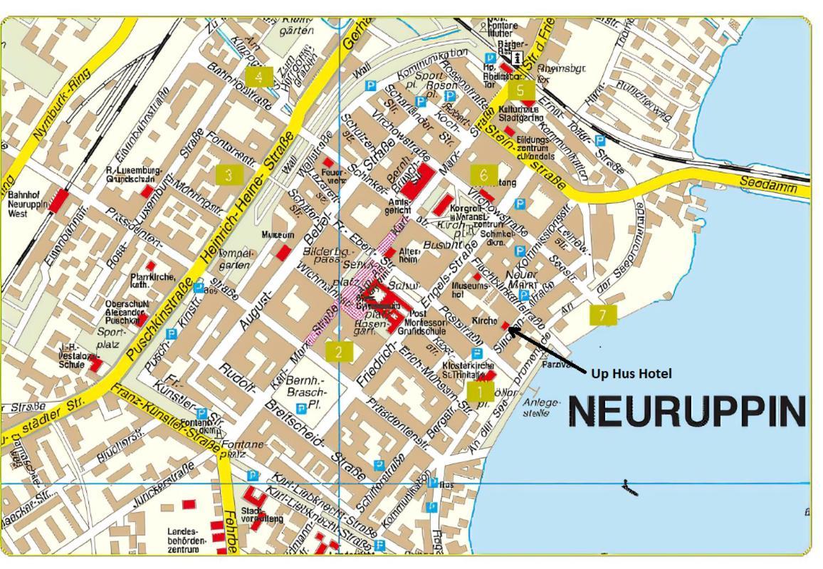 Up Hus Hotel Neuruppin Eksteriør billede
